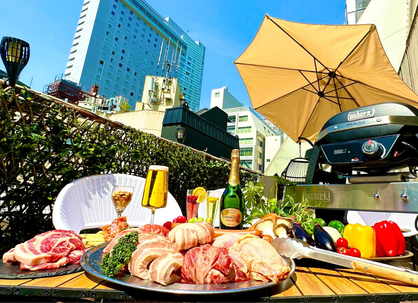 渋谷 テラス付き貸切パーティー会場 ガーデンルーム4Fの店内