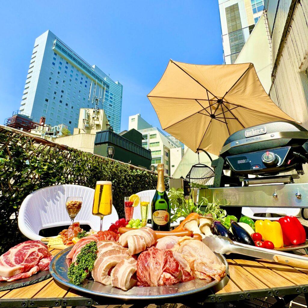 渋谷駅チカで少人数から大人数まで貸切が出来るお店「渋谷ガーデンルーム」！
渋谷でグランピングBBQ楽しむなら間違いなし！